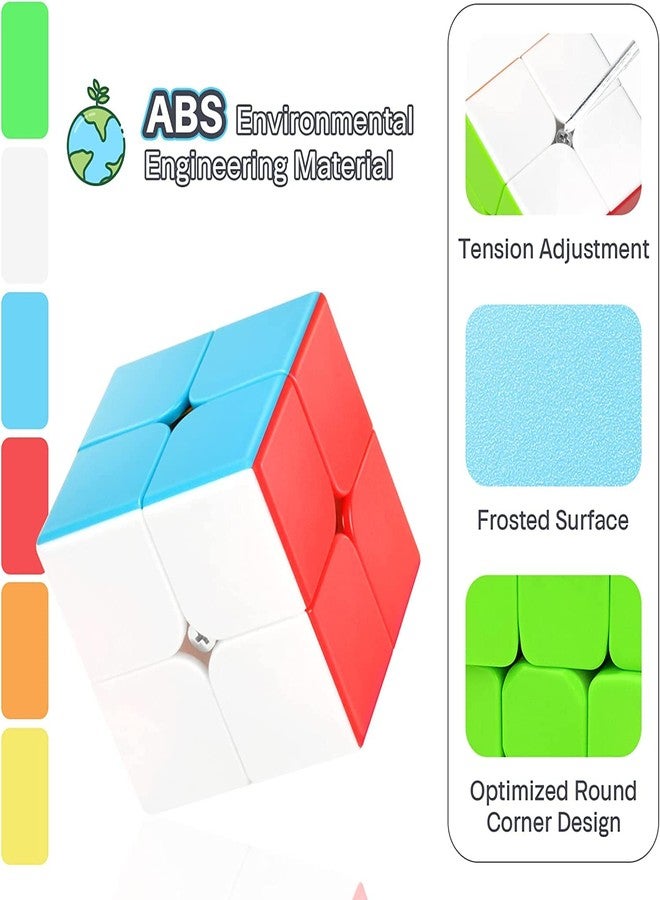 AUTHFORT Original Stickerless 2x2 Magic Cube, Fast and Smooth Speed Cube for Kids & Adult - Image 5